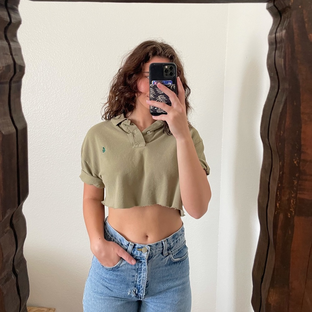 Cropped Polo Tee